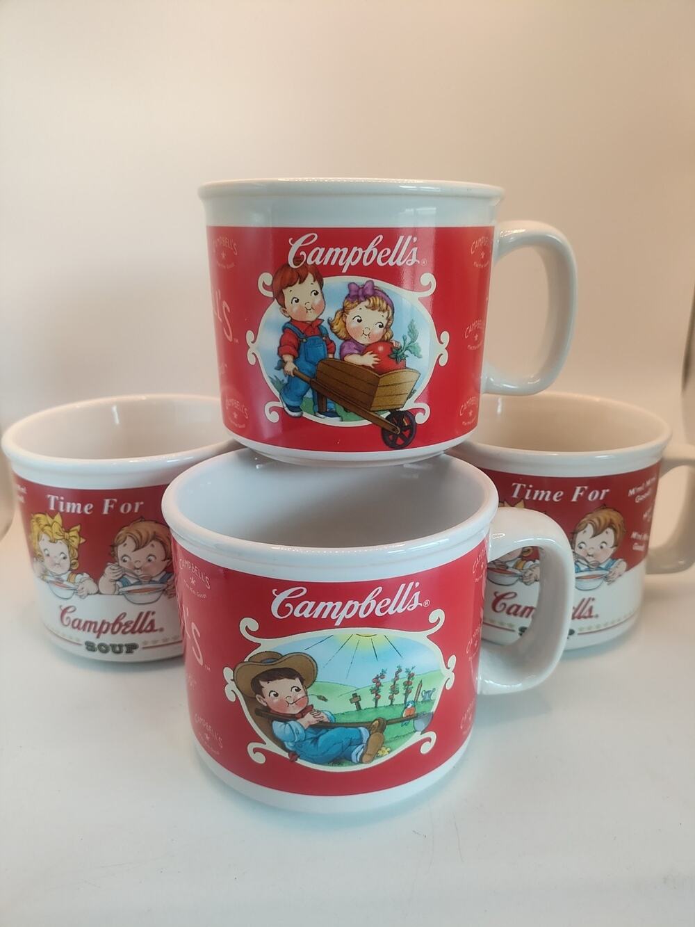 Vintage Campbell’s Soup Mugs Set Of 4 Never Used 2002 1998 by Westwood